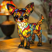 Vasco | Candeeiro Chihuahua em Vitral