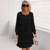 Margarida - Vestido Ruffle de Conforto Elegante