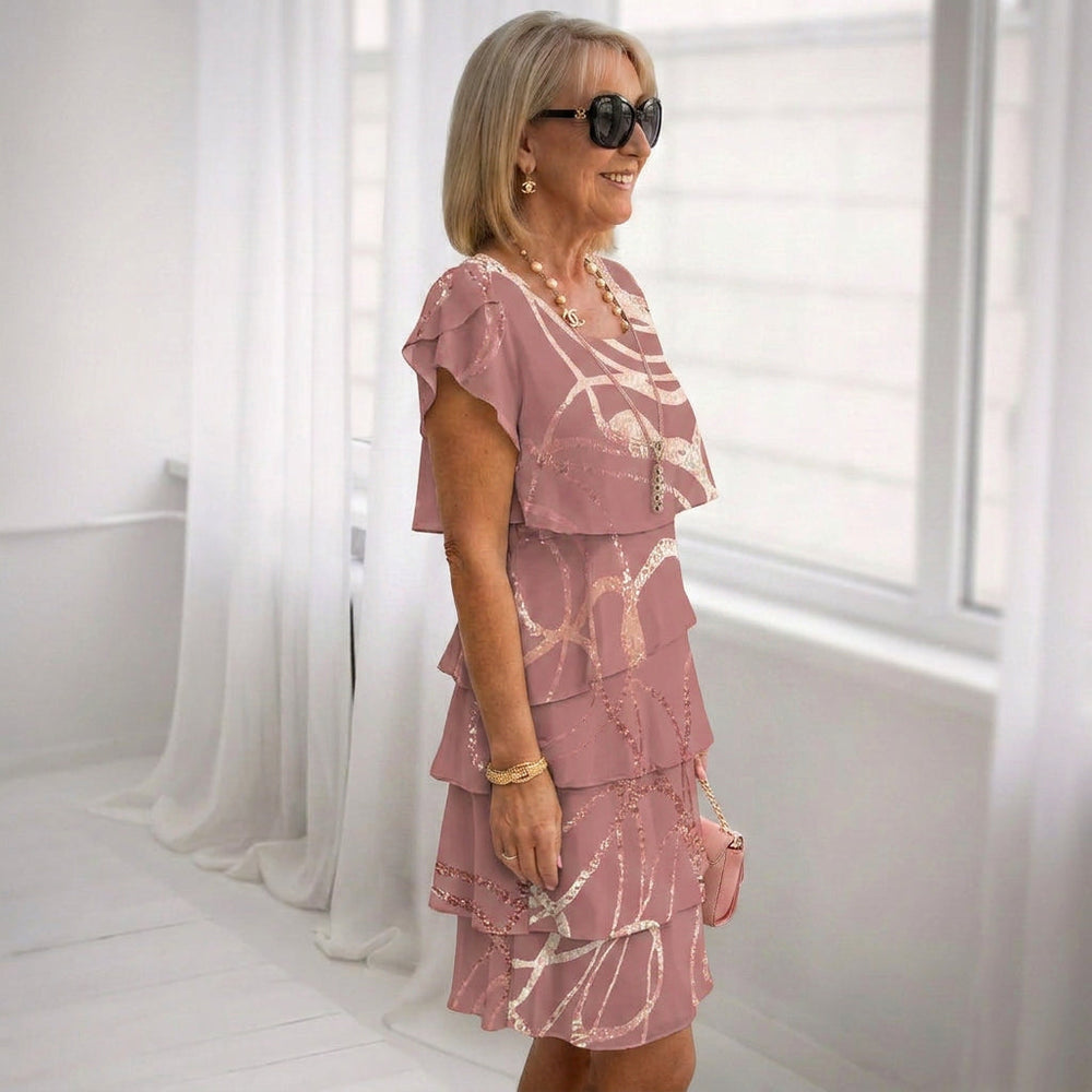Beatriz - Vestido Elegante de Conforto com Rendas