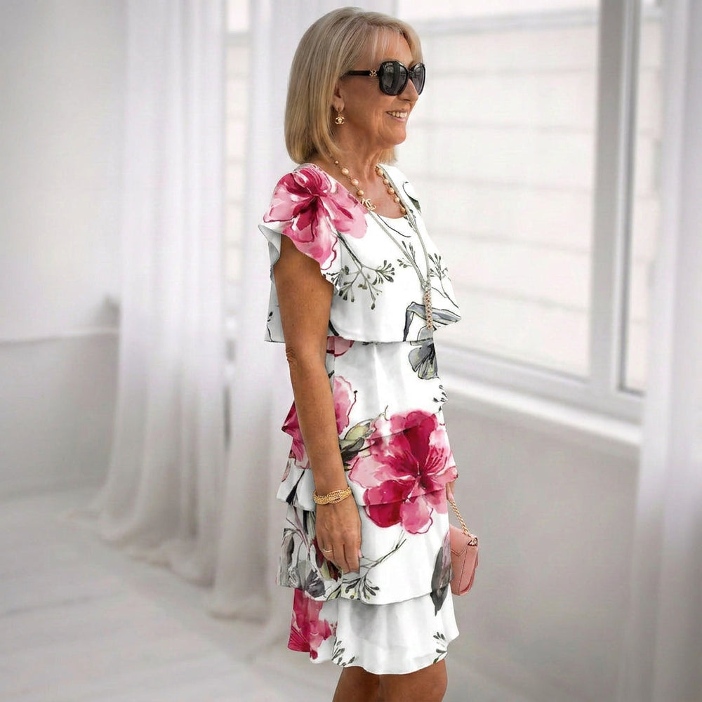 Carla - Vestido Elegante de Conforto com Rendas