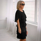 Patricia - Vestido Elegante de Conforto com Rendas