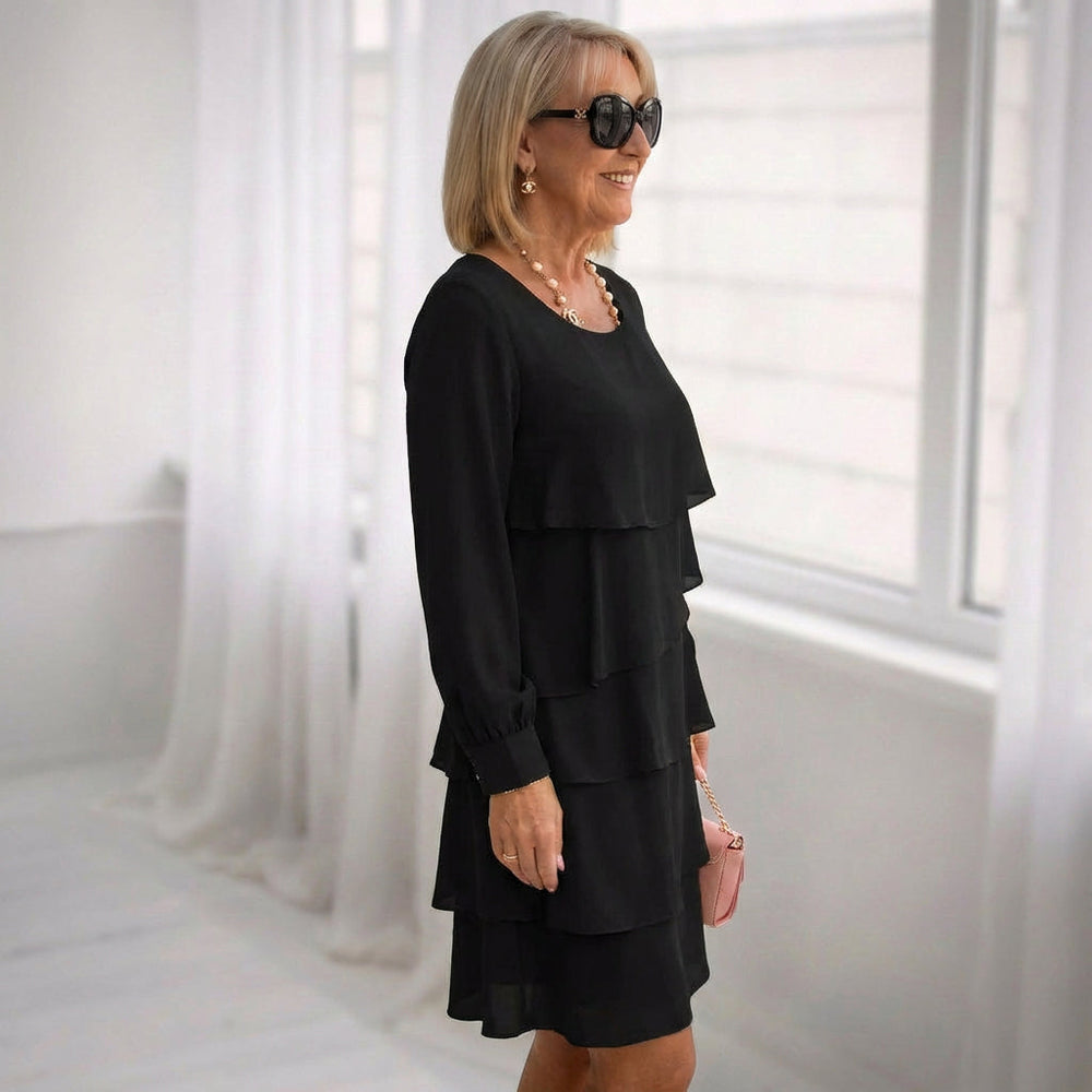 Margarida - Vestido Ruffle de Conforto Elegante