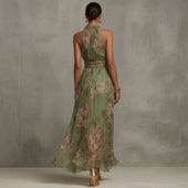 Filipa - Vestido Longo Halter Floral