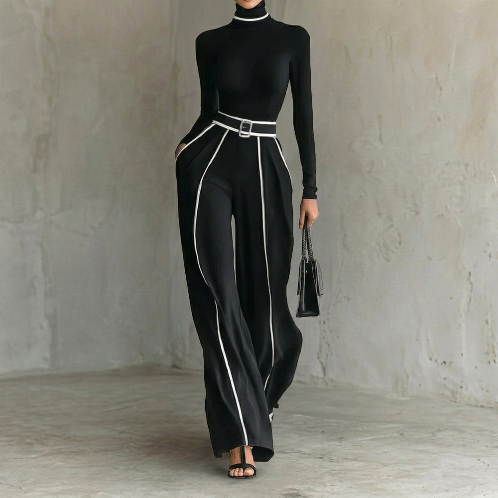 Vera - Conjunto elegante com detalhes em contraste