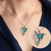 Alda | Conjunto Colar e Brincos Colibri Turquesa