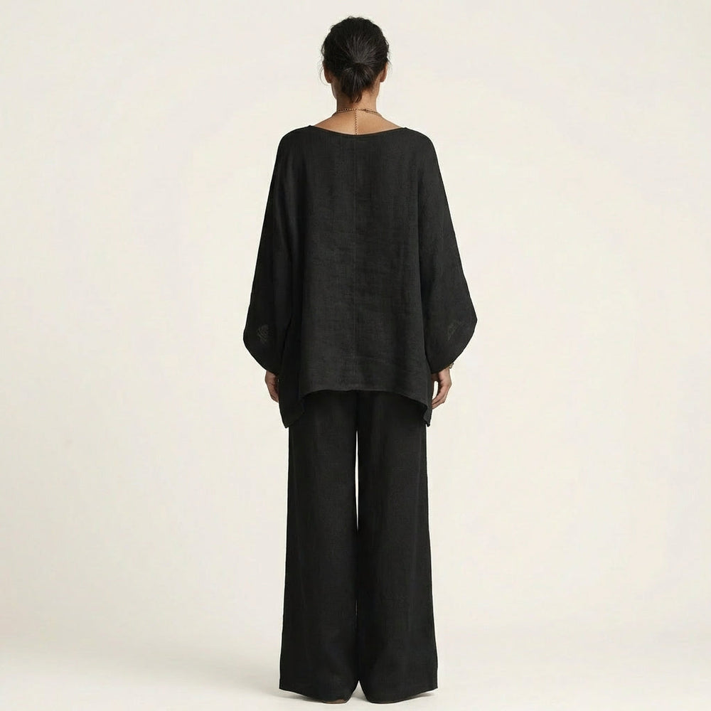 Marta | Conjunto Boémio de Top e Calça Larga