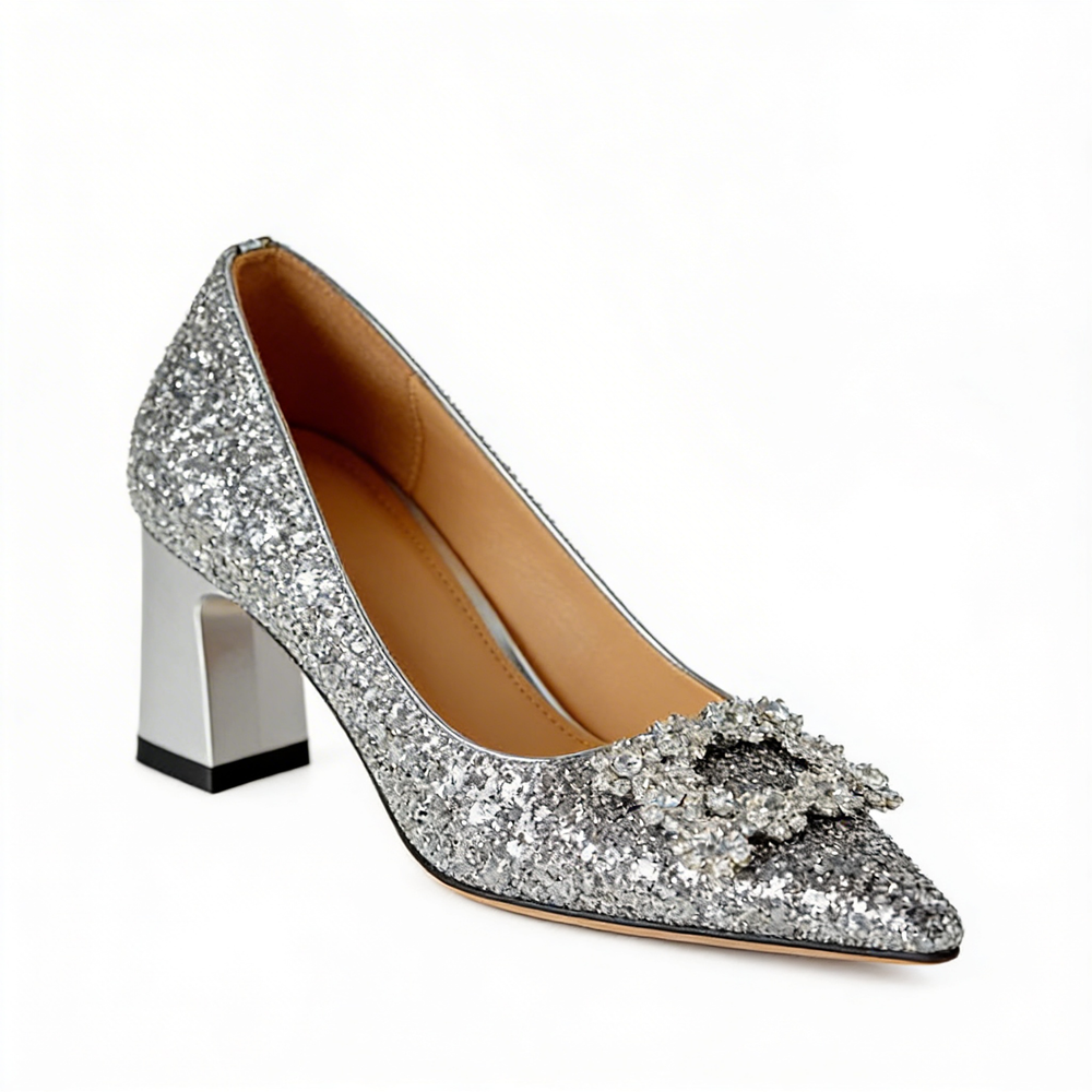 Madalena - Sapatos ortopédicos com glitter