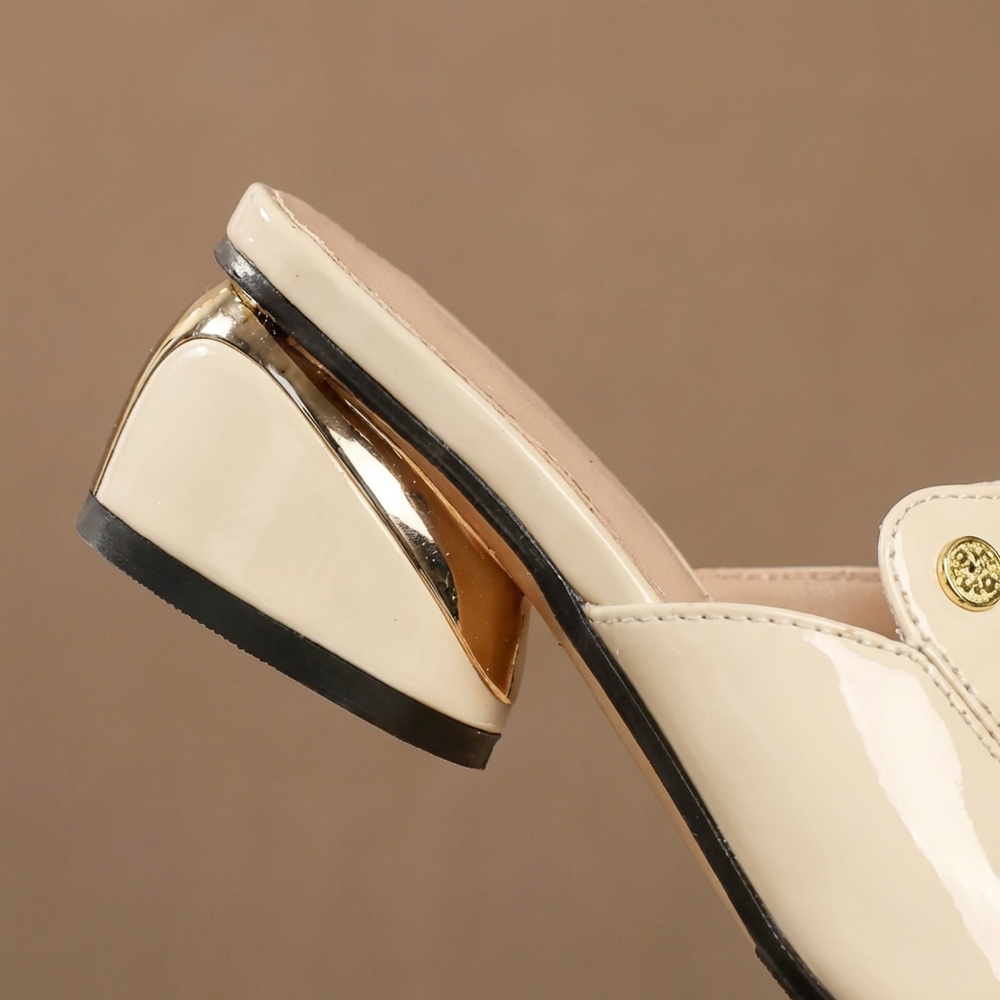 Sapatos de Salto Patente em Cor Malva