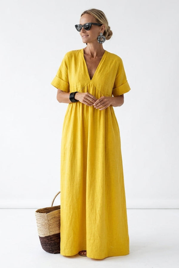 Violeta | Vestido de Verão Longo de Silhueta Solta