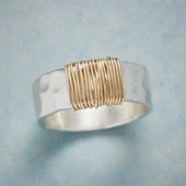 Vintage-Silber-Feinring aus Gold