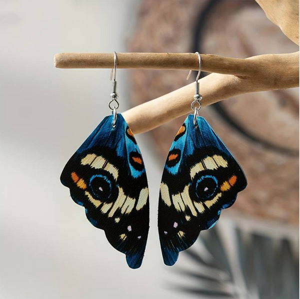 Deolinda | Brincos Asas de Borboleta Azuis