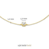 Moissanit-Stein Cléa-Set | Gold