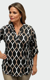 Camisa casual de manga longa