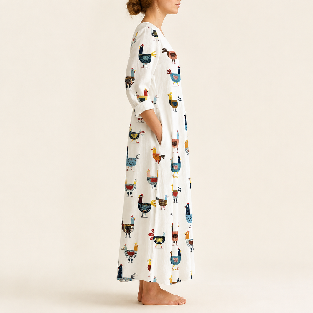 Abril – Dolga boho obleka