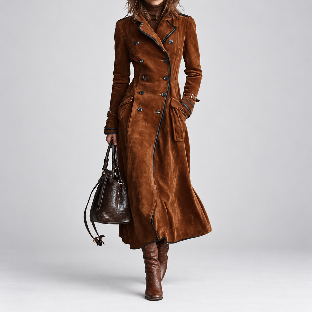 Georgina - Belted Longline Trench Coat