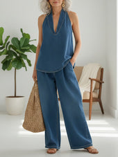 Rita | Conjunto Denim de Duas Peças
