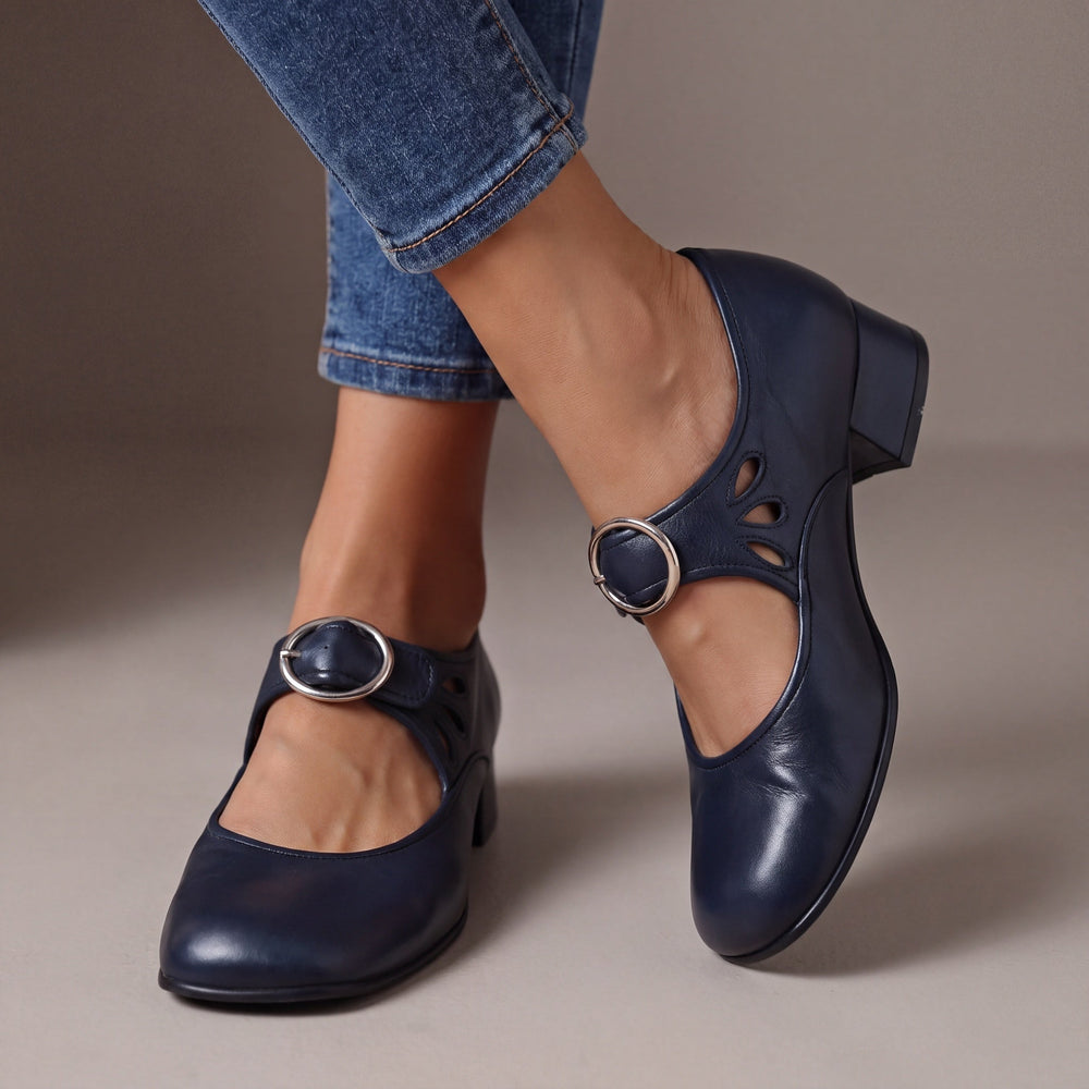 Josefina | Sapatos Mary Jane de Tacão Baixo