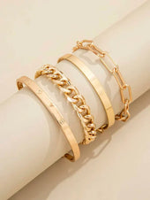 Elan Mercer Armband-Set | Weißgold