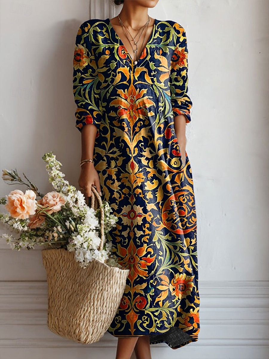Sofía – Dolga boho obleka
