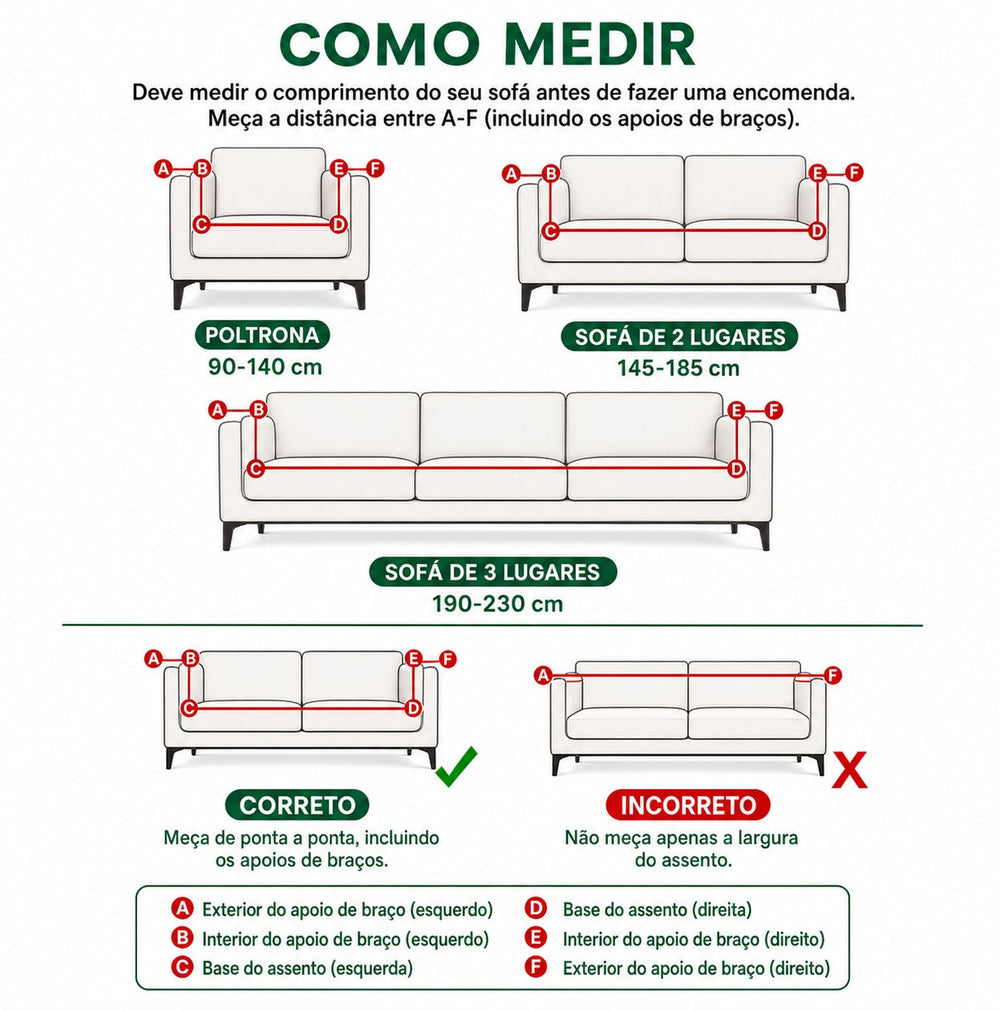 Capa de Sofá Em Flor