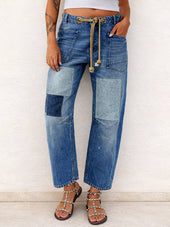 Margarida - Jeans de Corda em Patchwork