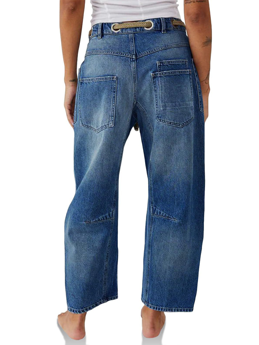 Margarida - Jeans de Corda em Patchwork