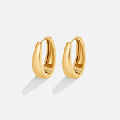 Zlaté kruhové náušnice Valentina