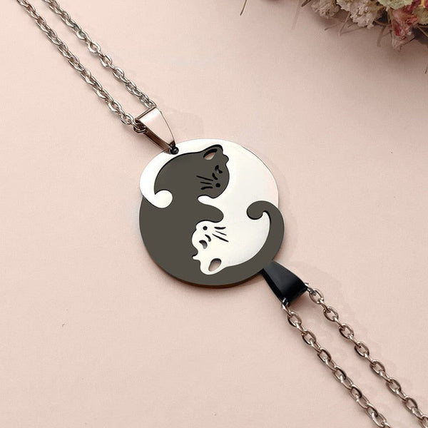 Lucinda | Colar Gatos Yin Yang