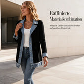 Greta | Casaco de Ganga Elegante com Malha