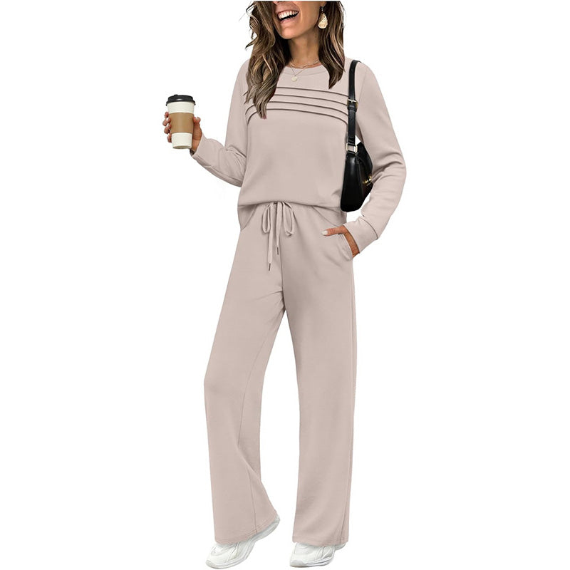 Arminda | Conjunto de Camisola e Calças Largas com Cordão
