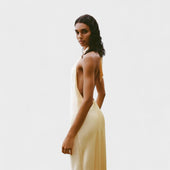 Gala - Satenasta halter obleka