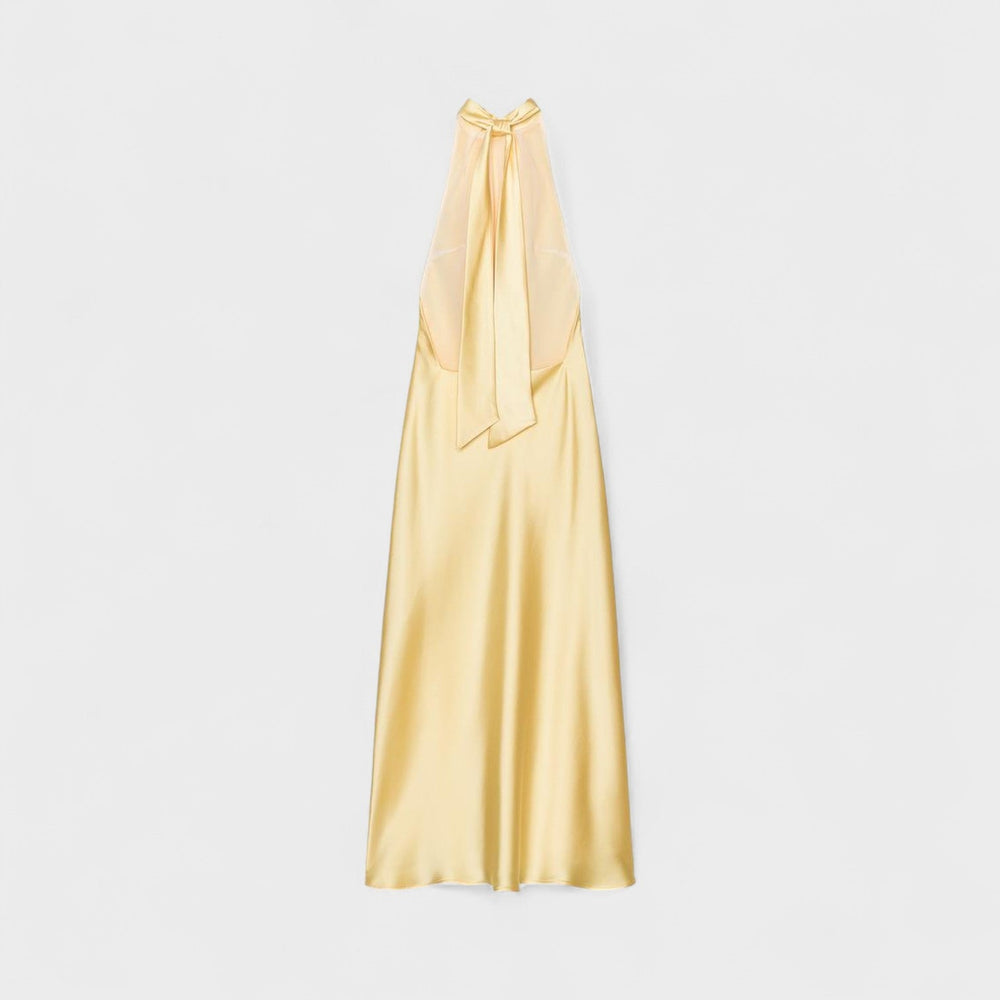 Gala - Satenasta halter obleka