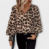 Joana - Blusa Estilosa Leopardo
