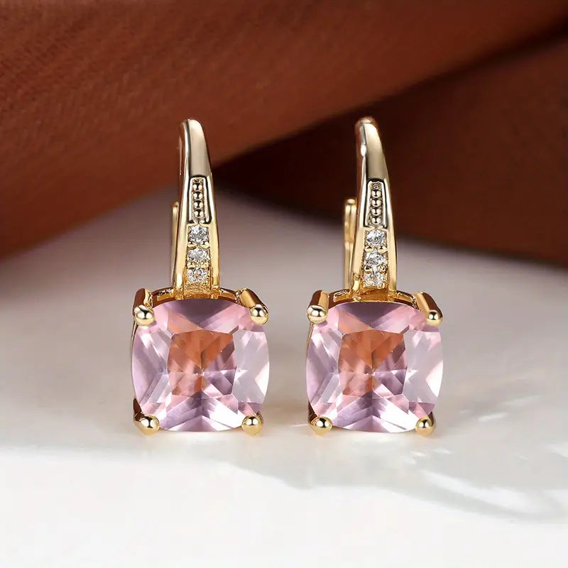 Kreis-Ohrringe Mystic Stone | Gold