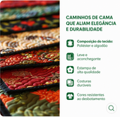 Corredor de Cama Bigodes entre Folhas