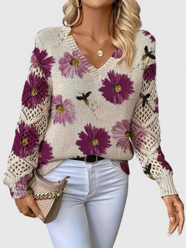 Aurélie | Blusa de Manga Comprida Floral