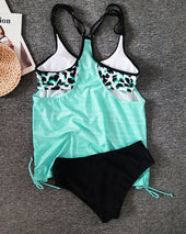 Augusta - Tankini uni com estampado de leopardo