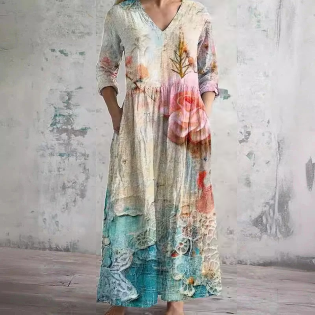Patrícia - Vestido Floral de Verão