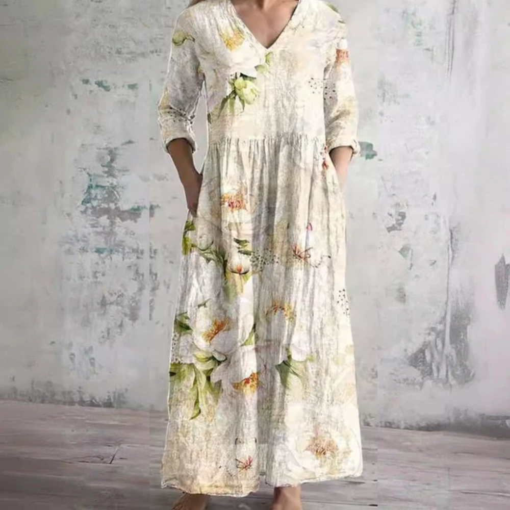 Ana - Vestido Floral de Verão