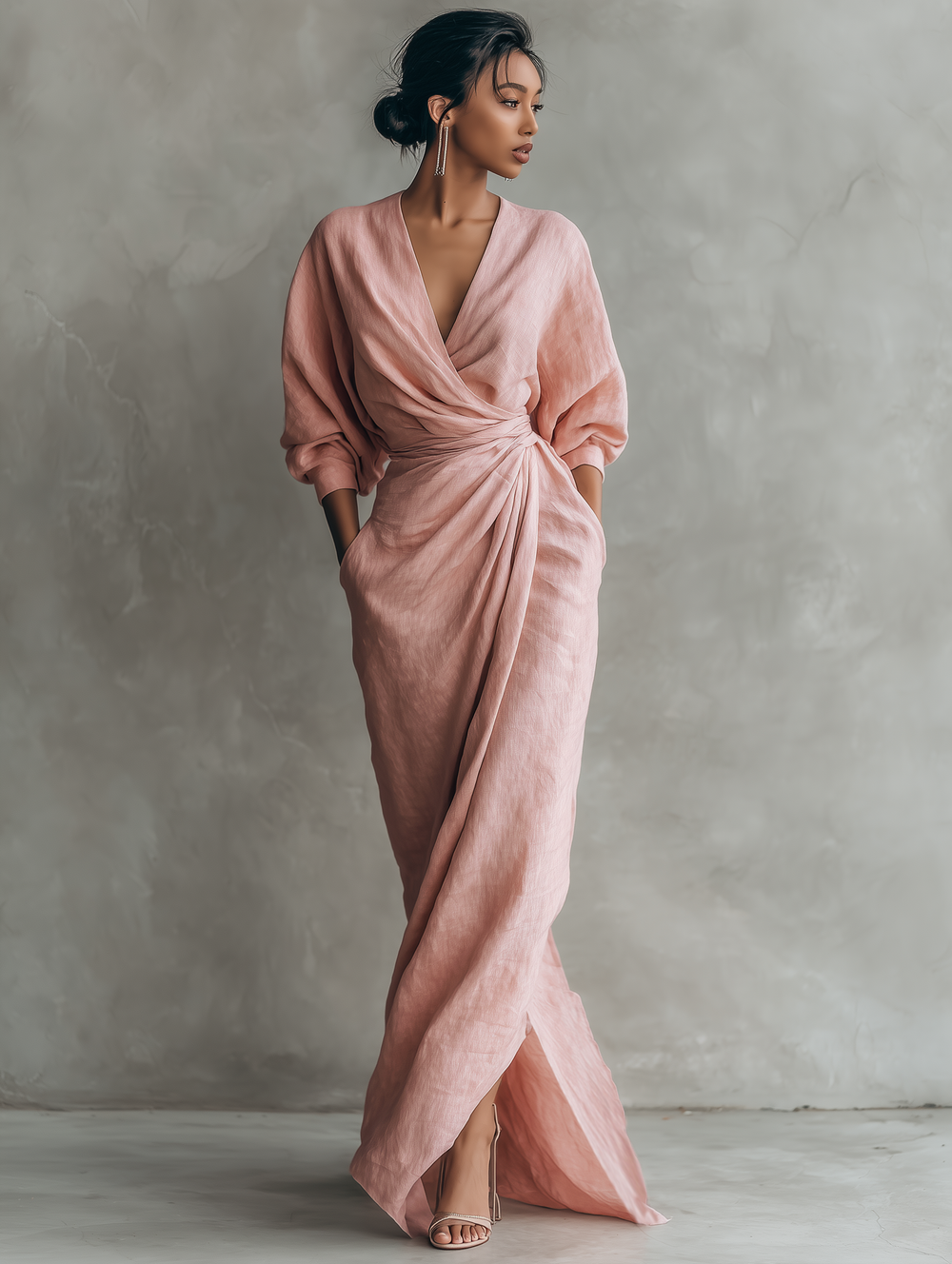 Anita - Vestido maxi minimalista
