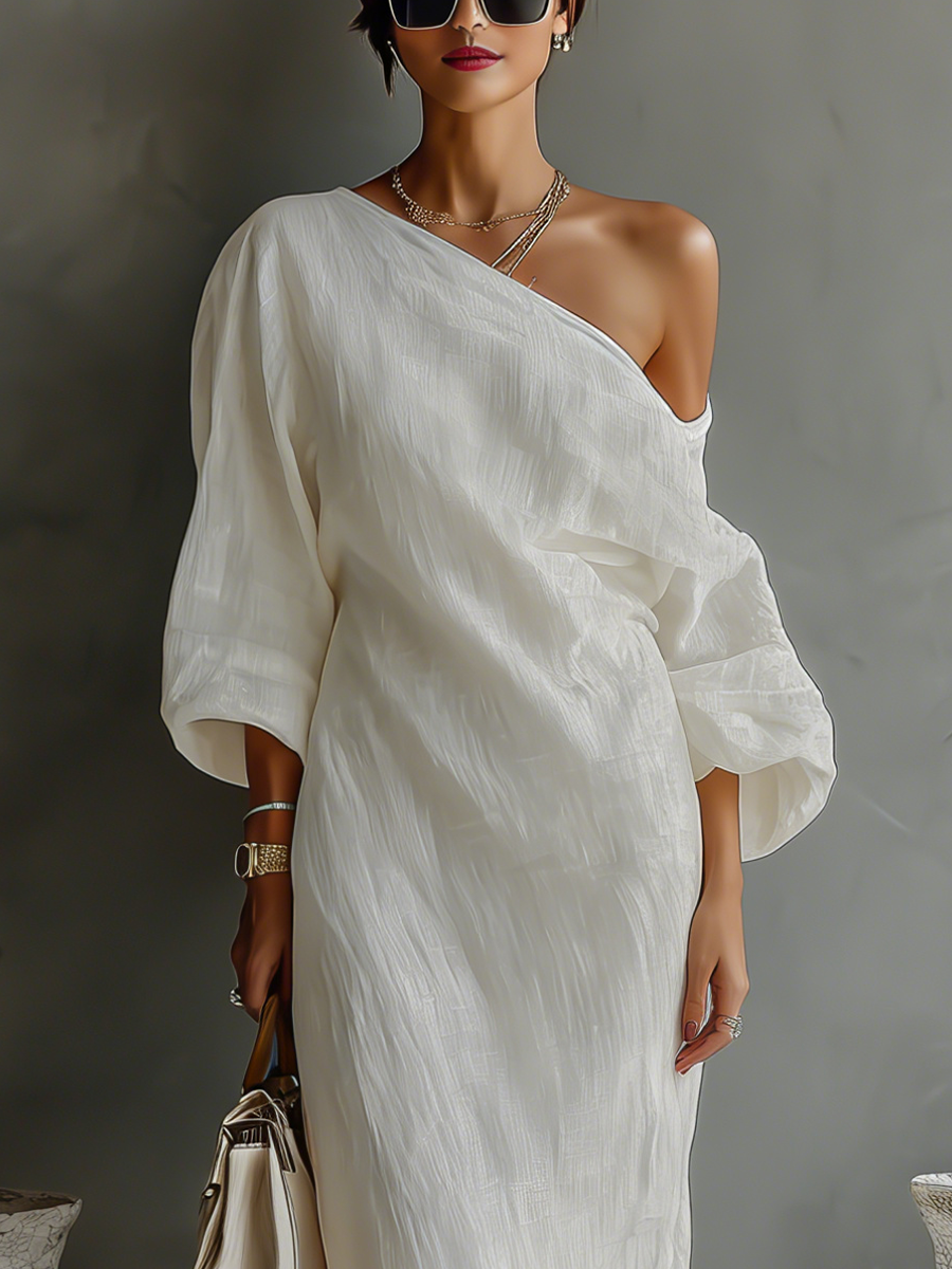 Andreia - Vestido elegante e fluido