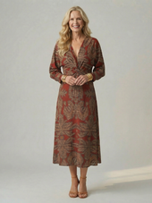 Maura | Vestido Midi com Torção à Frente
