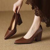Júlia | Sapatos Clássicos de Salto Largo