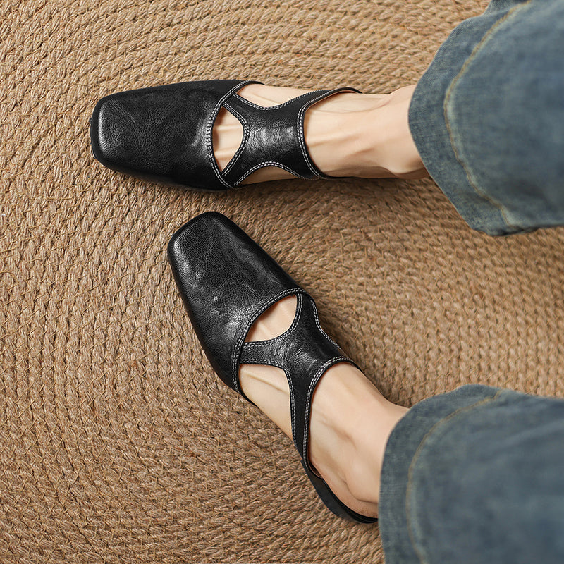 Patrícia | Mules Elegantes de Salto Largo