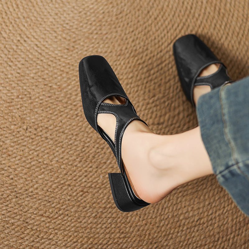 Patrícia | Mules Elegantes de Salto Largo