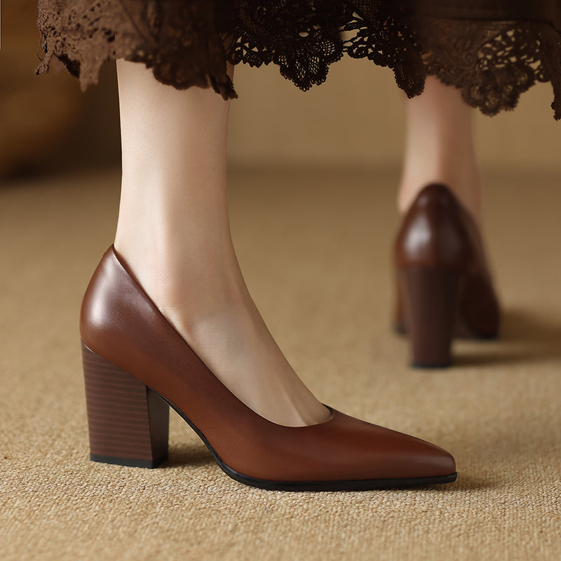 Júlia | Sapatos Clássicos de Salto Largo