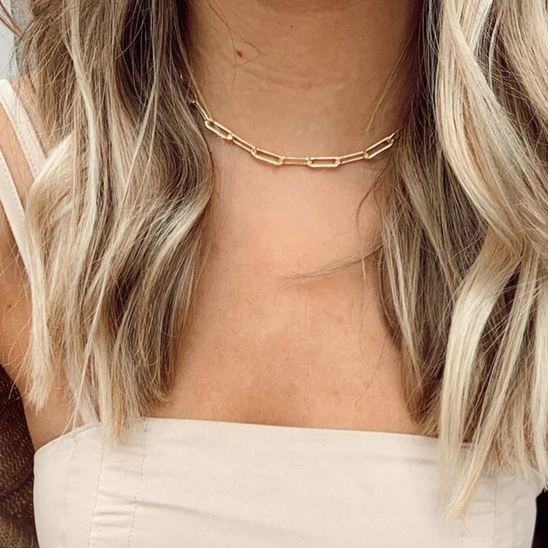 Elegante Halskette Kette Archen | Gold