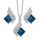 Brienne Solazure Schmuckset | Weißgold