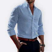 Artur - Camisa Clássica às Riscas