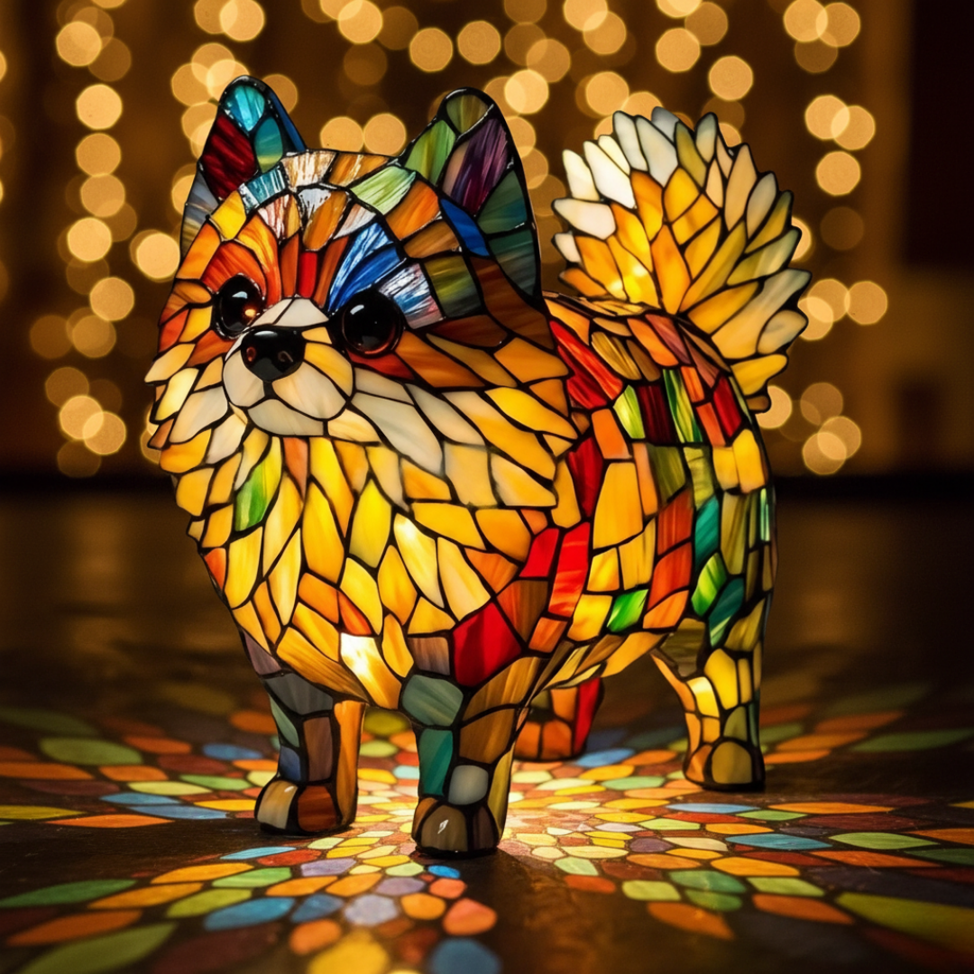 Lulu da Pomerânia | Figura Luminosa Decorativa